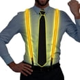 thumbnail image 1 of LINLIN LED Luminous Suspenders+LED Tie, Light Up LED Suspenders LED Light Up Bow Tie, 1 of 8