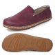 thumbnail image 1 of Zapato sin cordones para mujer, descalzo, cómodo, color burdeos, talla 5US, 1 of 7
