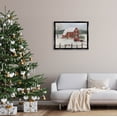 thumbnail image 2 of Stupell Industries Snowy Holiday Tree Farm Landscape Painting Jet Black Floating Framed Canvas Print Wall Art, Design by Sally Swatland, 2 of 8