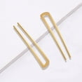 thumbnail image 3 of 2Pcs Shaped Hair Pins, Metal Hair Fork, Vintage Hair Sticks, Hair Pins for Buns, French Updo Hair Pins for Women Hair Accessories Girls Gifts Hairstyle Chignon (Golden color), 3 of 5