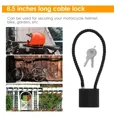 thumbnail image 2 of Candado De Cable Resistente Con Llaves 20cm Negro, 2 of 5