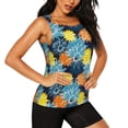 thumbnail image 2 of Fotbe Sunflowers Womens Loose Fit Casual Flowy Slim-Fit Tank Tops Athletic Round Neck Trendy Sleeveless Summer Tops for Gym and Yoga-, 2 of 9