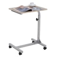 thumbnail image 1 of Escritorio Pequeno con Ruedas, Mesa Multifuncional Altura Ajustable Color Beige HOMEMAKE FURNITURE  Moderno Minimalista, 1 of 7