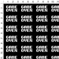 thumbnail image 2 of Game Over Gamer Pixel Font Geek Premium Roll Gift Wrap Wrapping Paper, 2 of 4