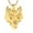 Gold, variant on Wolf Pendant Necklace for Men 316 Stainless Steel Cremation Jewelry Viking Wolf Head Urn Necklace Ashes Keepsake Wolf Jewelry Gift