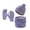 B-Purple, variant on Gpaecead Kids Winter Plush Hat Warm Knit Thick Ski Head Hat Scarf Gloves Set For Girls Boys Beige