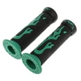 thumbnail image 1 of facefd Universal 7/8'' Motorcycle Scooter Handlebar Hand Grips Rubber Green, 1 of 9