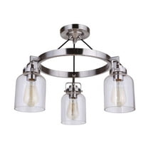 Craftmade Lighting - Three Light Semi Flush Mount - Indoor Ceiling Lighting -