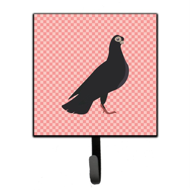 "Treasures Budapest Highflyer Pigeon Pink Check Gancho de pared, pequeño, multicolor" Caroline's Treasures BB7947SH4