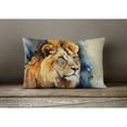 thumbnail image 2 of Lion Throw Pillow 12 in x 16 in, 2 of 4