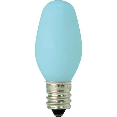 GE Lighting 26223 4-Watt Specialty C7 Incandescent Light Bulb, Blue, 2-Pack