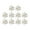 Argent, variante sur Abbracc 10 Pcs Perles Strass Flatback Boutons Bouton Strass pour Fabrication de Bijoux Argent
