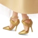 thumbnail image 4 of Barbie Signature 2023 Holiday Doll, Black Hair Wearing Golden Gown, Collectible with Doll Stand & Certificate of Authenticity, 4 of 5