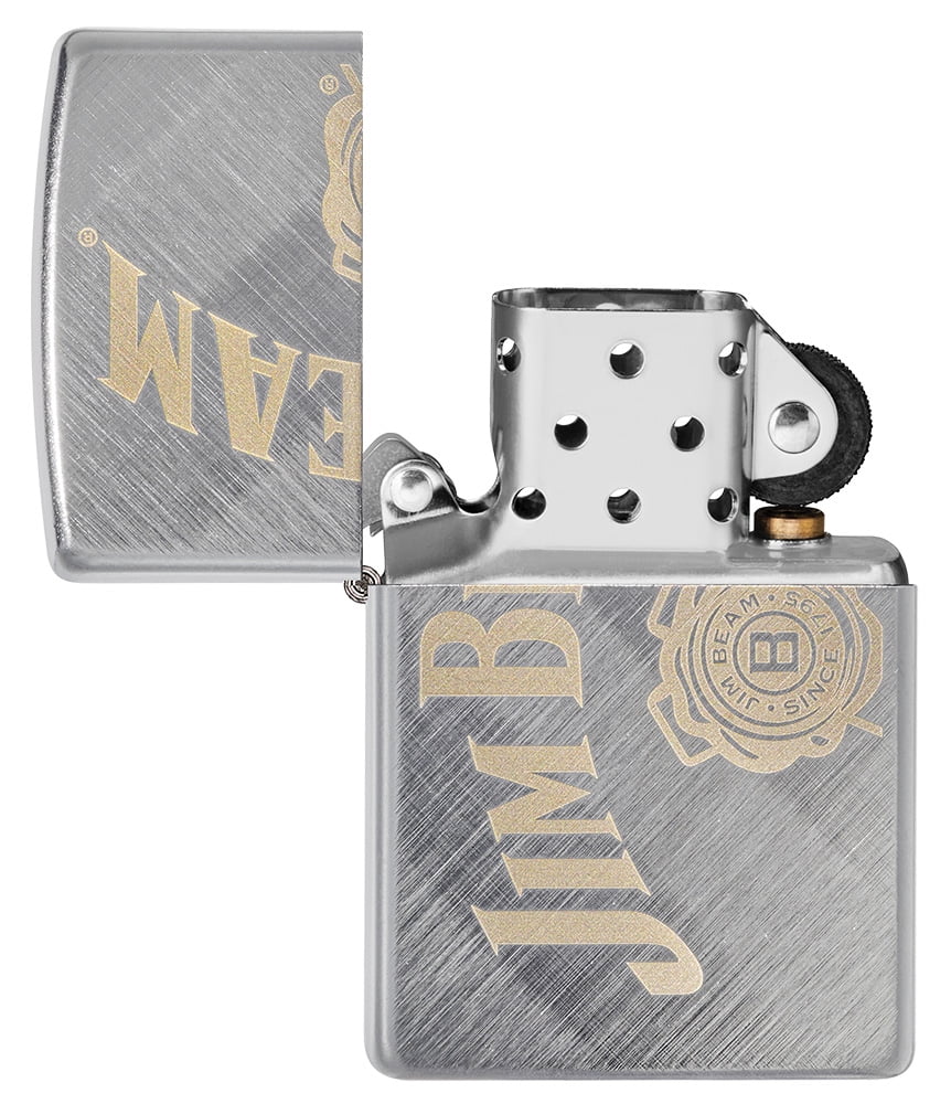 Zippo Jim Beam Diagonal Weave Pocket Lighter