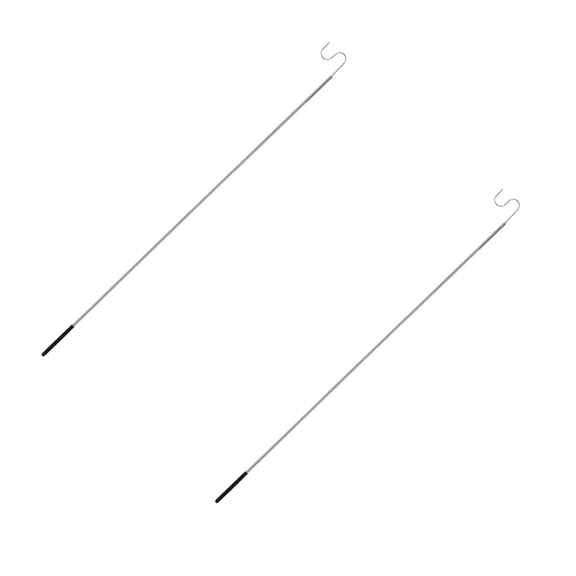 Organize It All 2 Pack Easy Reach Closet One Hook, Chrome