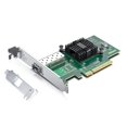 thumbnail image 1 of Tarjeta de red PCI-E SFP+ de 10 Gb NIC Comparada con Intel X520-DA1 con chip Intel 82599EN Puerto SFP+ único Adaptador de red convergente Ethernet PCI Express X8 Compatible con Windows Server/Linux/VM, 1 of 1