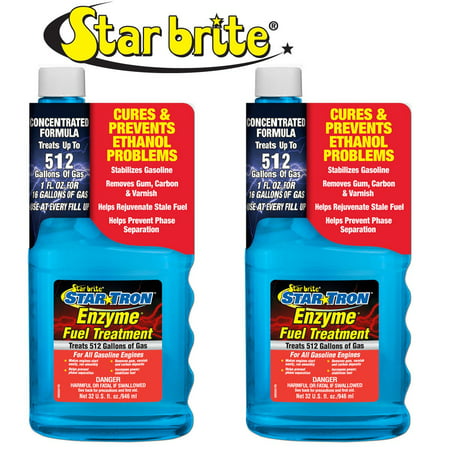 2-Pack Star Brite Star Tron Enzyme Fuel Treatment Concentrated Gas Formula (Best Engine Flush Treatment)