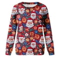 thumbnail image 6 of jjayotai Christmas Ugly Sweaters for Women, Plus Size Novelty 3D Cute Print Long Sleeve Funny Sweatshirts Xmas Ladies Cute Tops Pullover Red M, 6 of 7