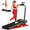 deep black, variant on 15% Incline Walking Pad with Handle Bar, 2.5HP Under Desk Treadmill 0.6-6.2MPH for Home Office, 300 LBS Weight Capacity