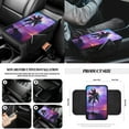 thumbnail image 5 of Yuyamidu Coconut Tee Front Car Seat Covers Full Set Sunset Steering Wheel Cover Seat Belt Covers Purple Seaside Armrest Mat Trash Bag Air Vent Bag Rear View Mirror Cover Coasters Key Ring, 12 Pack, 5 of 7