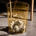 thumbnail image 3 of HBBKVI 3.2 Gallon Transparent Plastic Trash Can, Round Trash Can for Home Office, Orange, 3 of 6