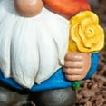 thumbnail image 5 of Mainstays Outdoor Red Blue Peace Gnome Garden Statuary, 6.75 in L x 4.5 in W x 9.75 in H, 5 of 5