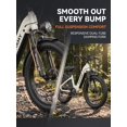 thumbnail image 5 of 2000W Peak Power Electric Fat Tire Bike for Adults - 28MPH, 48V 18Ah (35-85 Miles), 26"x4" All-Terrain Ebike Electirc Bicycle with Full Suspension & 11" Comfort Seat - Conquer Snow, Sand & Trails, 5 of 9