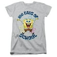thumbnail image 3 of SpongeBob 100 Days of School Jump Women's T Shirt, Athletic Heather, 2X-Large, 3 of 5