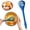 Blue, variant on 3-in-1 Multifunctional Kitchen tools, PP Egg Whisks & Serrated tongs, Multifunctional Egg Mixers & Food Holders, Ergonomic Kitchen tongs for Cooking & Baking, Whisk & Gripper tools,11.02×2.76 in,Blue