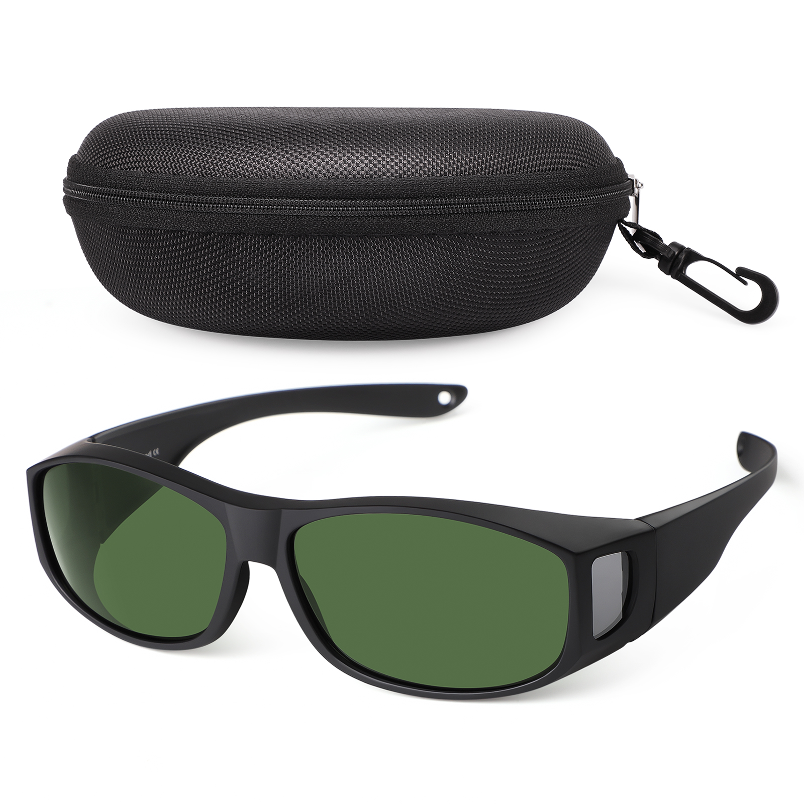 Polarized Over Glasses Sunglasses, Rectangular Frame, UV