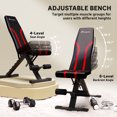 thumbnail image 4 of Soozier Foldable & Adjustable Weight Bench Exercise Bench for Home Gym, 4 of 10