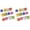 Multicolor*24 Pcs, variant on Colorful Glitter Mini Drum Christmas Tree Ornaments, Tree Hanging Decoration, Christmas Tree Drum Ornaments, Pendant Holiday Wedding New Year Party Christmas Decor, 12 Pcs, 1.18 Inches