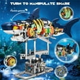 thumbnail image 4 of Cyberpunk Shark Building Block Set for Kids Boy,Creative Sea Animal Building Blocks Toys with Lighting, STEM Blocks Toys Gifts for Kids Adults(687Pcs), 4 of 6