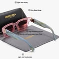 thumbnail image 3 of MISSGAGA Unisex High-End Craftsmanship Light Luxury Fashion Full Frame Sunglasses Casual Outdoor Square Frame Sunglasses, 3 of 4