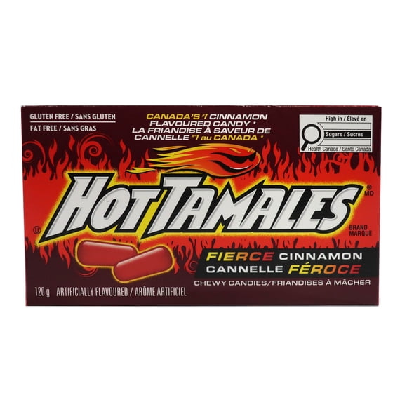 Hot Tamales Cannelle Feroce 120g Sans Gras Sans Gluten