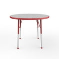 thumbnail image 3 of ECR4Kids 36in Round Premium Thermo-Fused Adjustable Activity Table Grey/Red/Red - Standard Ball, 3 of 4