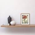 thumbnail image 2 of Red Carnation Flower Bloom Watercolour Art Nouveau Artwork Framed Wall Art Print 9X7 Inch, 2 of 5