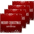 thumbnail image 2 of SKYSONIC Merry Christmas Washcloths Set of 4, Highly Absorbent Soft Cotton Fingertip Towels for Bathroom, Kitchen, Gym, Spa, Home Decor, 12 x 12 Inch, 2 of 7