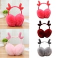 thumbnail image 4 of Minnieouse Orejeras cálidas para mujeres y niñas, lindas orejeras elásticas de felpa para invierno al aire libre, orejeras, calentadores de Calentadores de oídos vino, 4 of 6