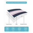 thumbnail image 5 of Pink Navy Blue Striped Twin XL Size Down Alternative Comforter,Lightweight Comforter Quilt Bedding Set with Pillow Shams Minimalist Abstract Lines Artwork Bed Comforter Duvet Insert 68"x98", 5 of 7