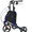 Blue, variant on ZENART Foldable 3 Wheel Rollator Walker Lightweight for Seniors with 10" Wheel, Red