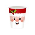 thumbnail image 2 of Placas de Papel de Navidad, Manteles Desechables Temáticos Tejidos Tazas Y Set de Cubiertos, Suministros de Fiesta Lindos para las Vacaciones, Papel de Tejido de Navidad, 2 of 5