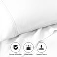 thumbnail image 4 of Superior Cotton Blend 800 Thread Count Pillowcase Set of 2, King Size, White, 4 of 5