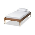 thumbnail image 2 of Baxton Studio Marieke Modern Wood Platform Bed, Twin, Ash Walnut, 2 of 9