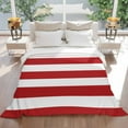 thumbnail image 5 of Minimalist Striped Throw Blankets, Red White Soft Fleece Blanket Decorative for Home Sofa Couch Chair Living Bedroom, 60x80 inches,, 5 of 9