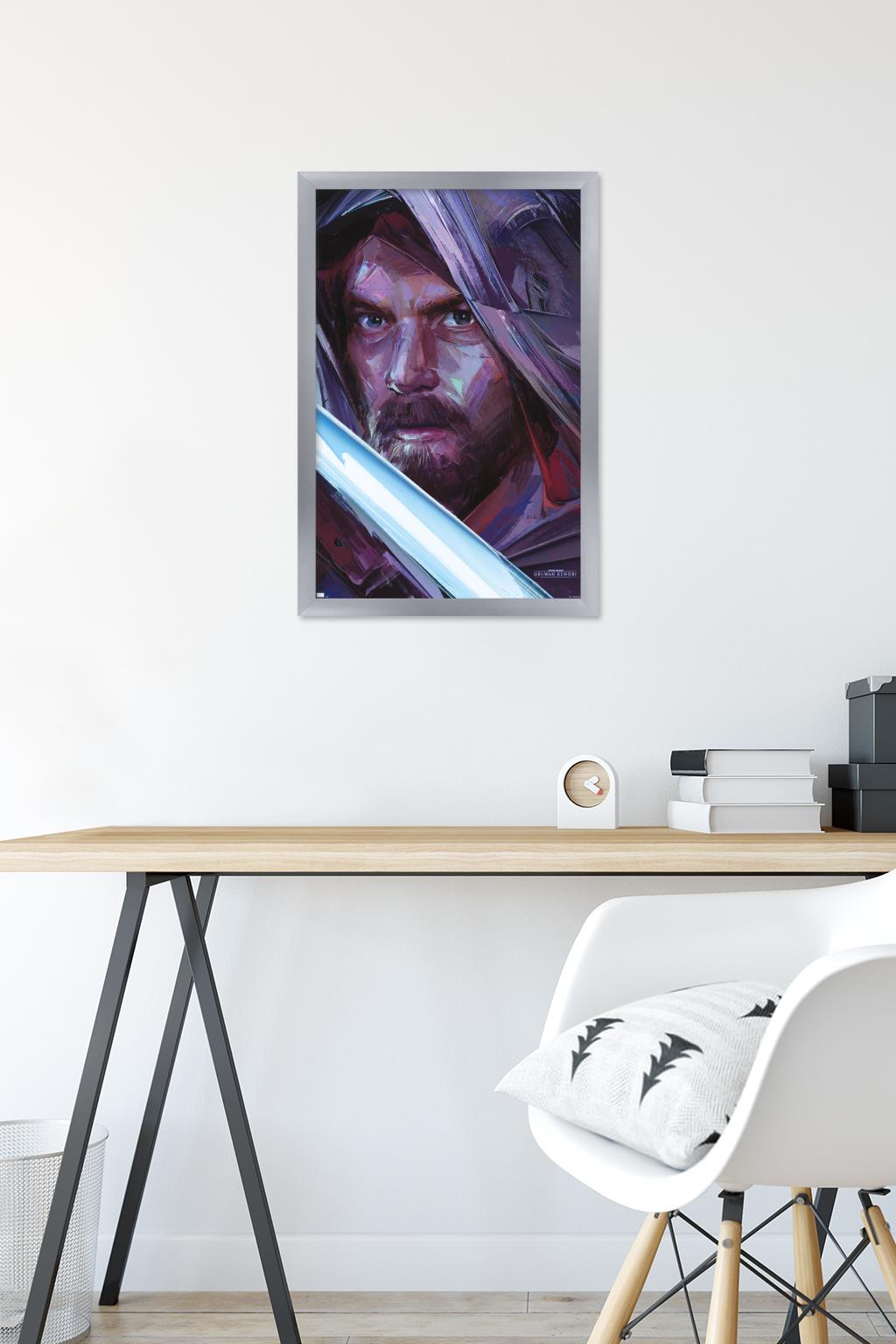 Star Wars: Obi-Wan Kenobi - Obi-Wan Portrait Wall Poster, 14.725" x 22.375" Framed