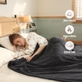 thumbnail image 6 of YAKEE Electric Heated Blanket 72"x84" Full Size - Soft Warm Coral Fleece, 4 Heat Levels, 10 Hours Auto-off, Machine Washable with Overheat Protection, Dark Gray, 6 of 8