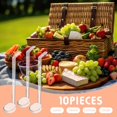 thumbnail image 3 of 10 Pieces 1 oz Clear Small Ladle Mini Ladle for Sauce 7inch Long Handle Plastic Punch Bowl Ladle Serving Spoons for Dressing Soup Cocktail Gravy Fruit Juices Party Banquets Catering, 3 of 6