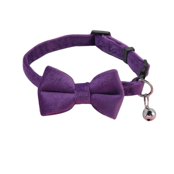 Pet Bow Tie for Cats and Small Dogs in Velvet Texture Suede with Cute Bow Design Buckle Closure Pet Accessories for under 20 lbs