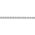 thumbnail image 2 of Sterling Silver 3.10mm Flat Rope Chain (Weight: 4.95 Grams, Length: 8 Inches), 2 of 4
